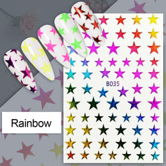 HPYFOI close-up of star sticker texture highlighting clean edges and fine detail