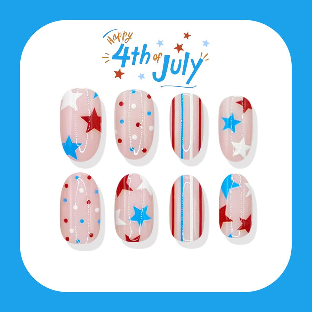 HPYFOI striped and polka dot nail variations laid flat to show design mix benefits