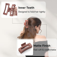 HQ-SITE clips held in hand to show 4.3-inch scale and comfortable size
