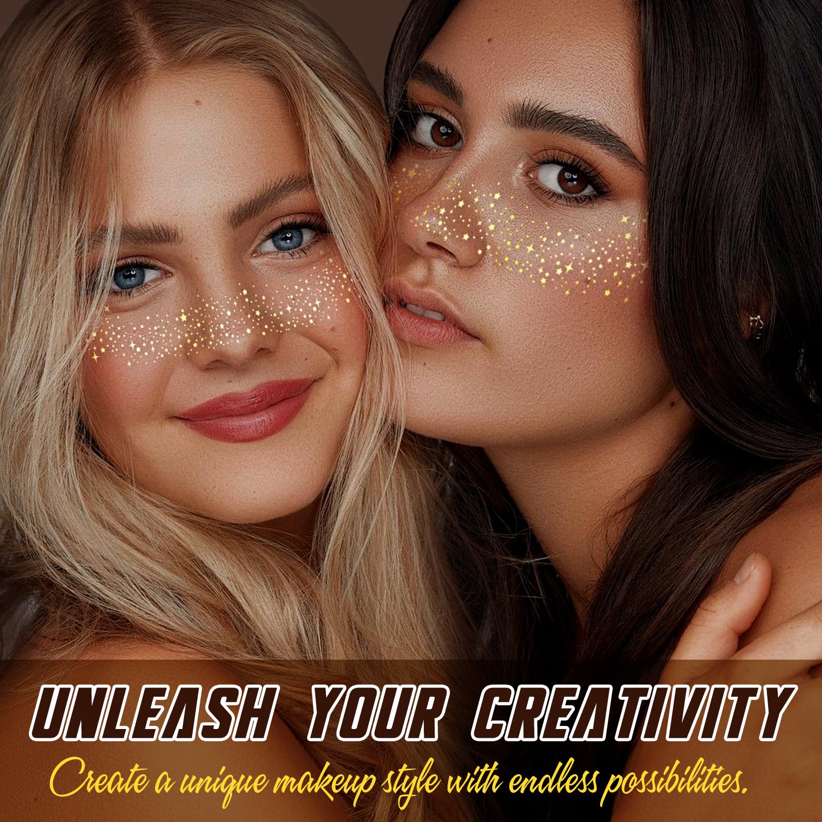 HSEM close-up of the gold gem sheet highlighting texture and sparkle for precise placement