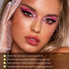 Removing HSEM freckles with makeup wipe illustrating gentle, residue-free removal