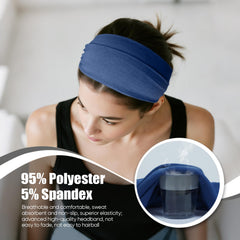 HSEM headband on runner showing non-slip hold during exercise