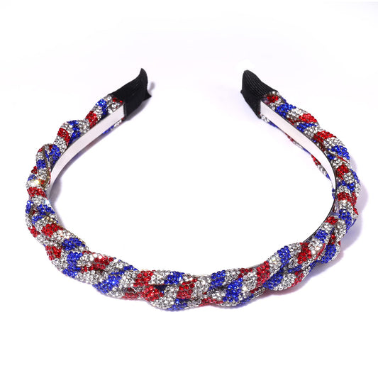 HSWE headband close texture with rhinestones for visible sparkle and refined detail