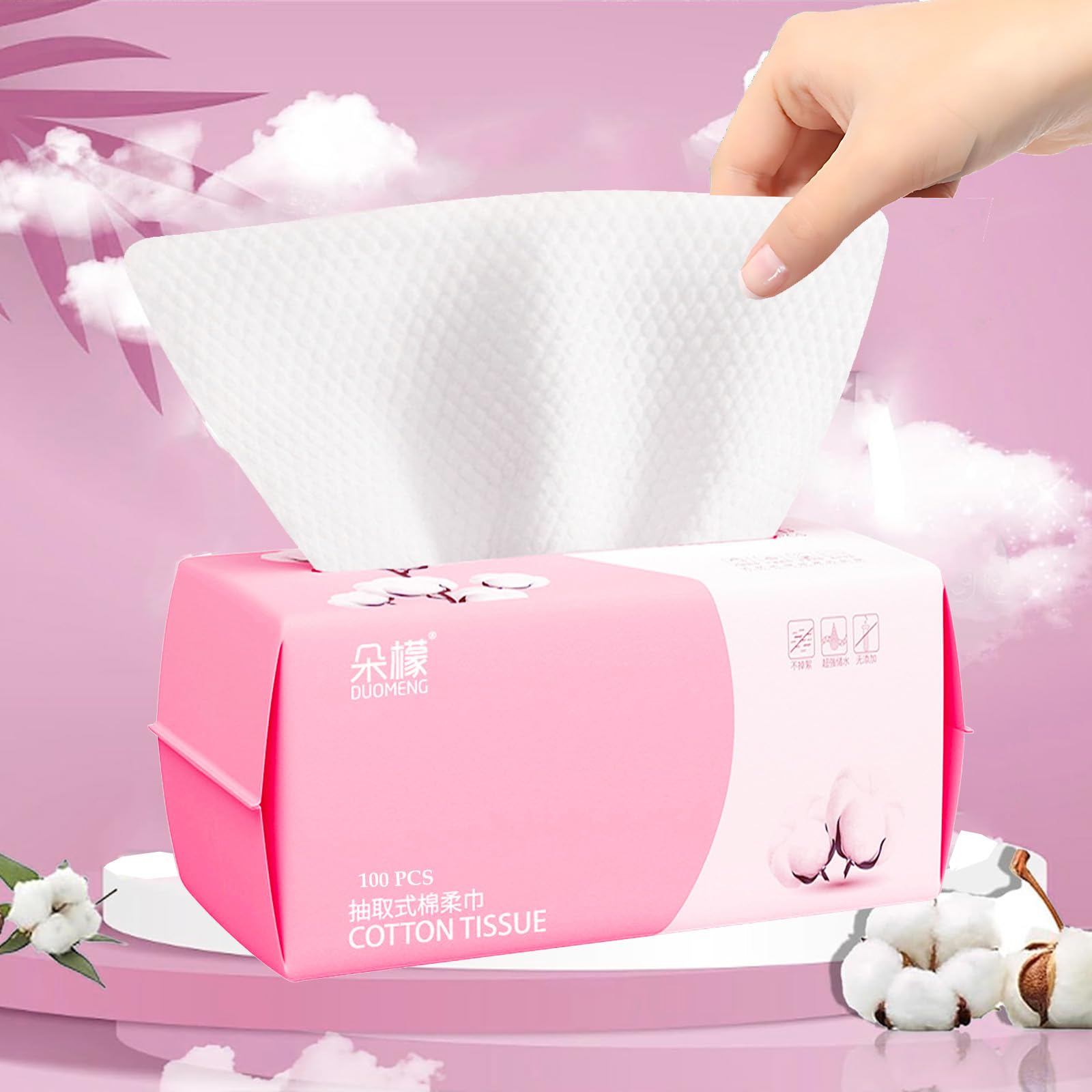 Hsxfl front packaging showing 100-count, communicates quantity and ease