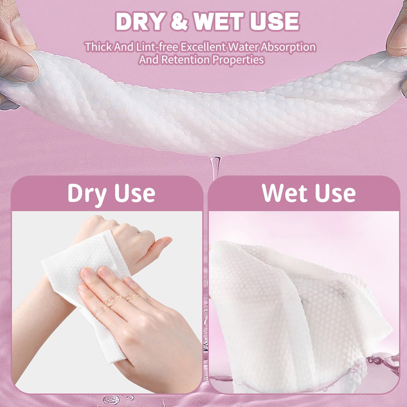 Hsxfl wet sheet used to remove makeup for gentle cleansing benefit