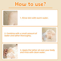 Htcpuo soap lathering under shower to show effective odor cleansing