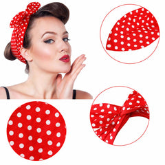 Huachi headband worn on side profile, adds retro charm