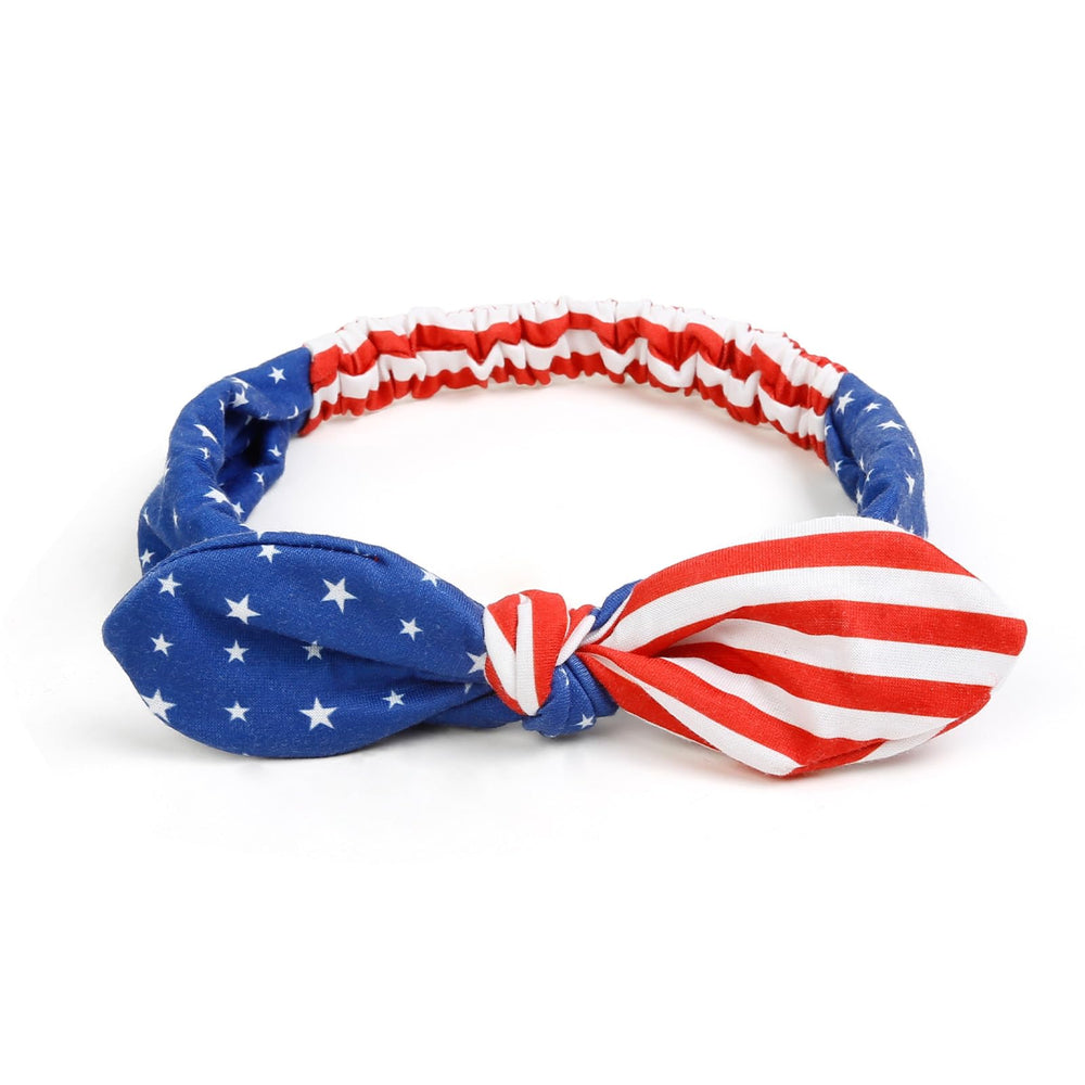 Huachi close-up of knotted bow detail highlighting stars and stripes craftsmanship benefit