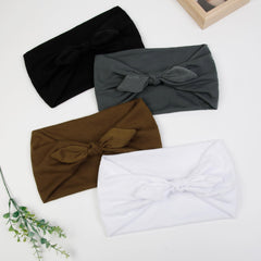 Huachi four headbands laid flat showing colors and outfit‑matching convenience benefit