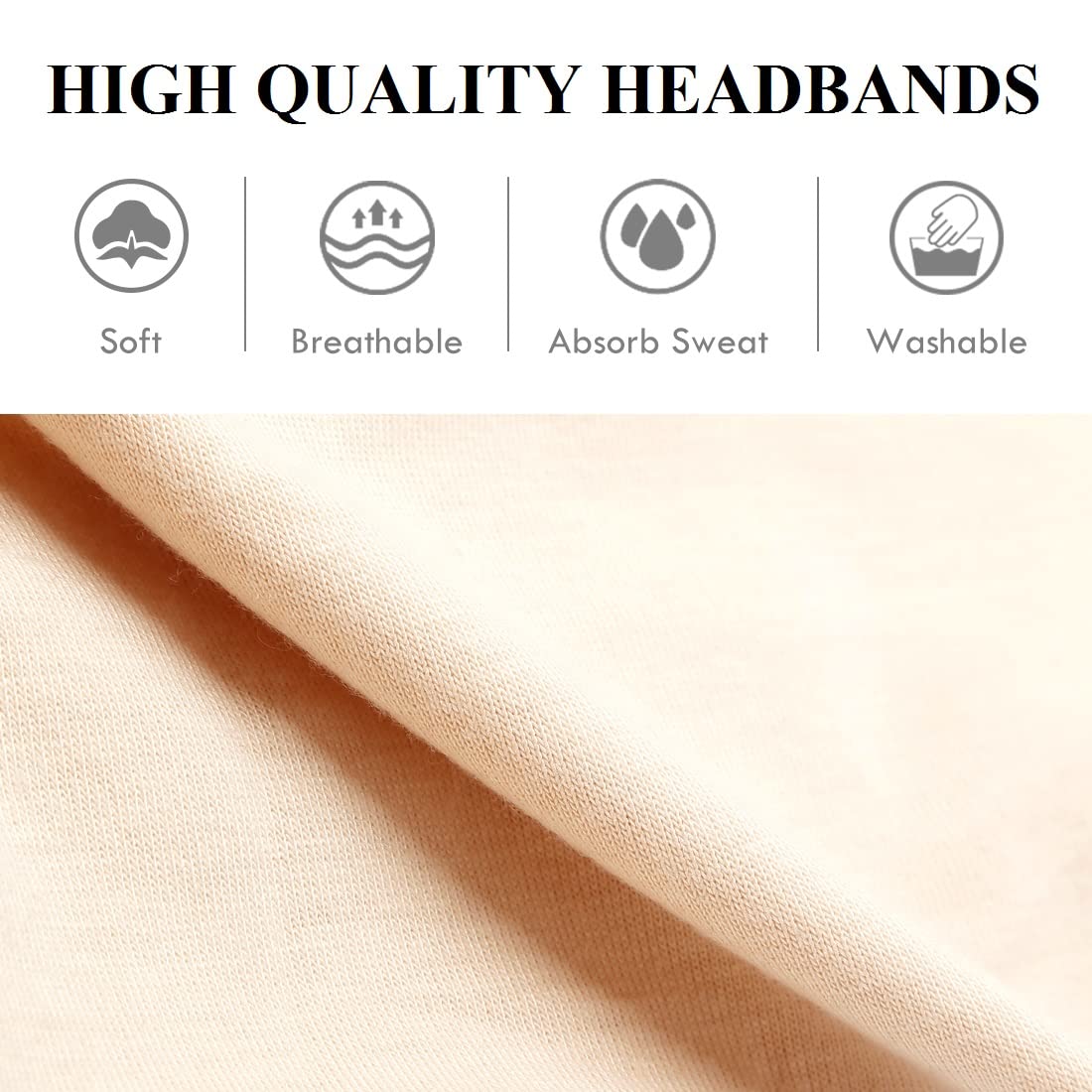Huachi headband covering ears on runner showing warmth and wind protection benefit