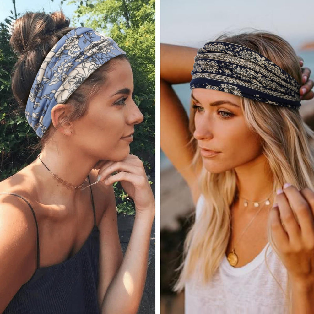 Huachi headband covering ears on a run providing warmth and secure hold