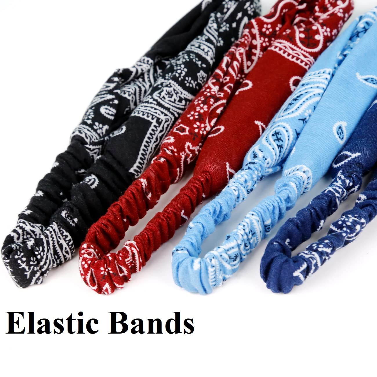 Huachi elastic back stretched to demonstrate fit and secure non-slip hold for comfort