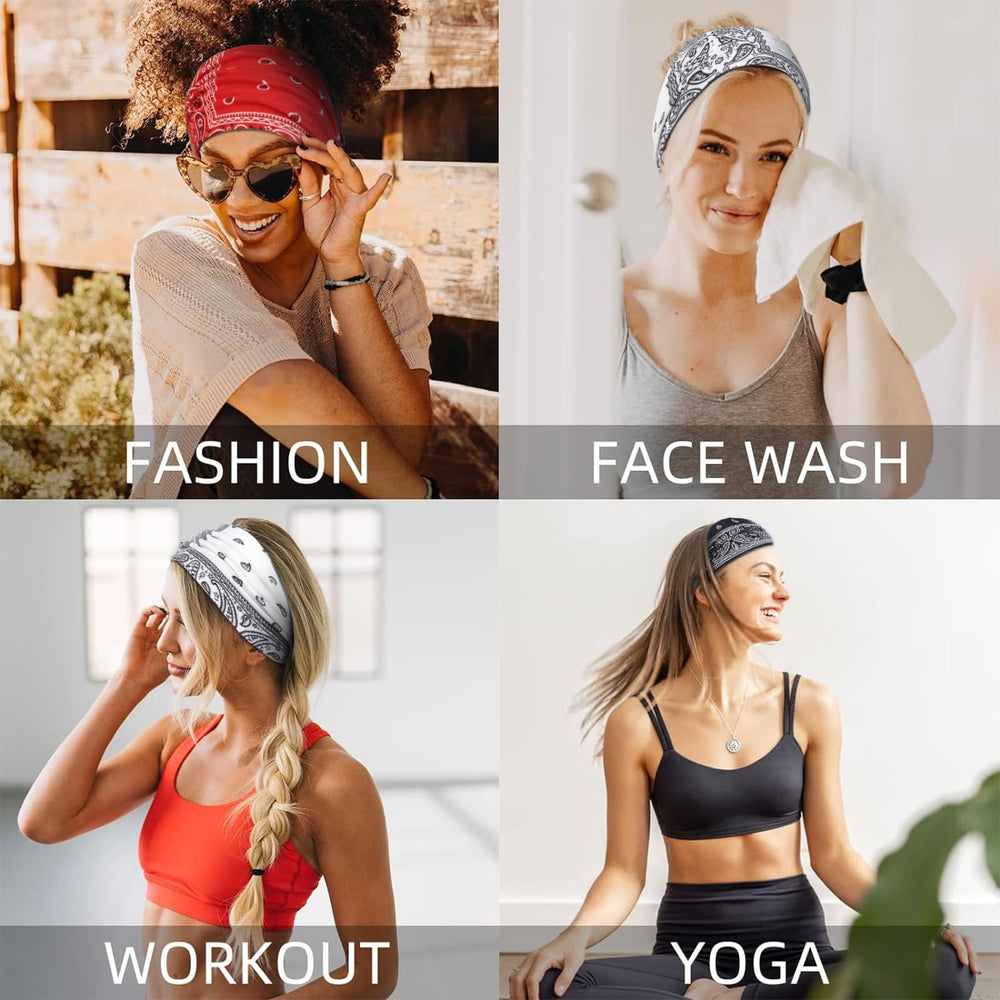 Huachi headband folded to double layer for extra sweat absorption and snug fit