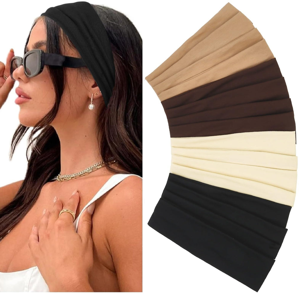 Huachi front packaging showing 16-pack headbands and neutral colors, easy outfit matching
