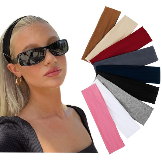 Huachi front packaging showing nine headbands, easy outfit matching benefit