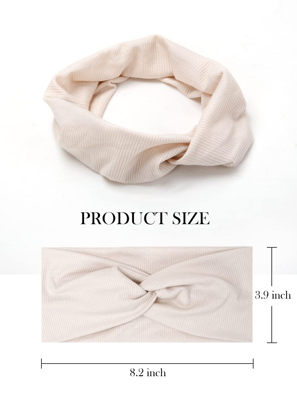 Huachi headband worn in everyday outfit showing boho-chic look and quick hair styling benefit