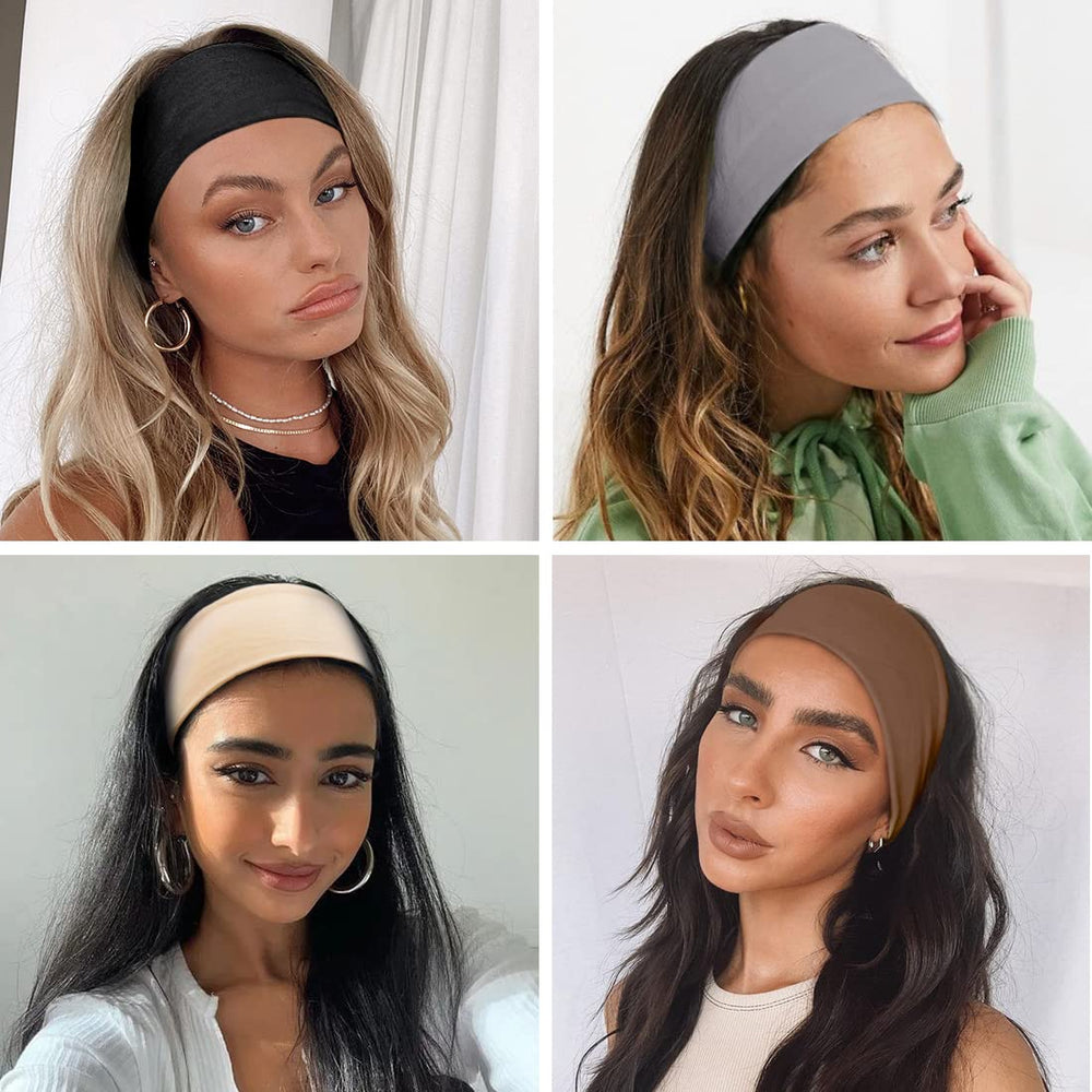 Huachi headband worn by woman doing yoga showing non-slip stability benefit