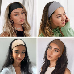 Huachi headband worn by woman doing yoga showing non-slip stability benefit