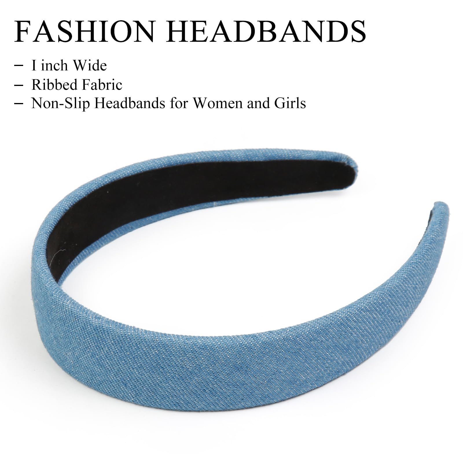 Huachi headband worn by model holding hair back for polished, headache-free wear