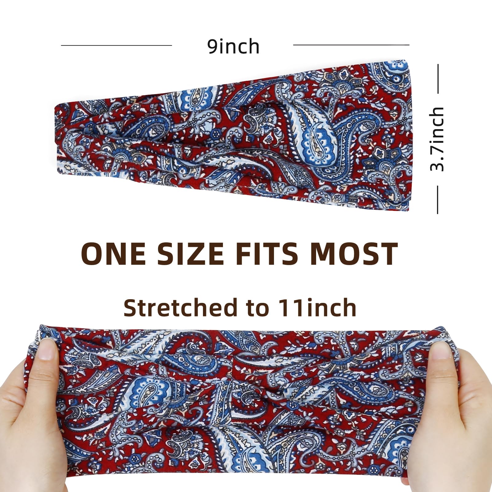 Huachi headband worn during yoga showing non-slip fit and sweat control