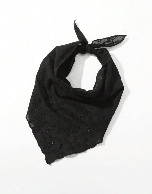 Huachi close-up of lace floral cutout detail offering decorative breathability