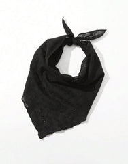 Huachi close-up of lace floral cutout detail offering decorative breathability