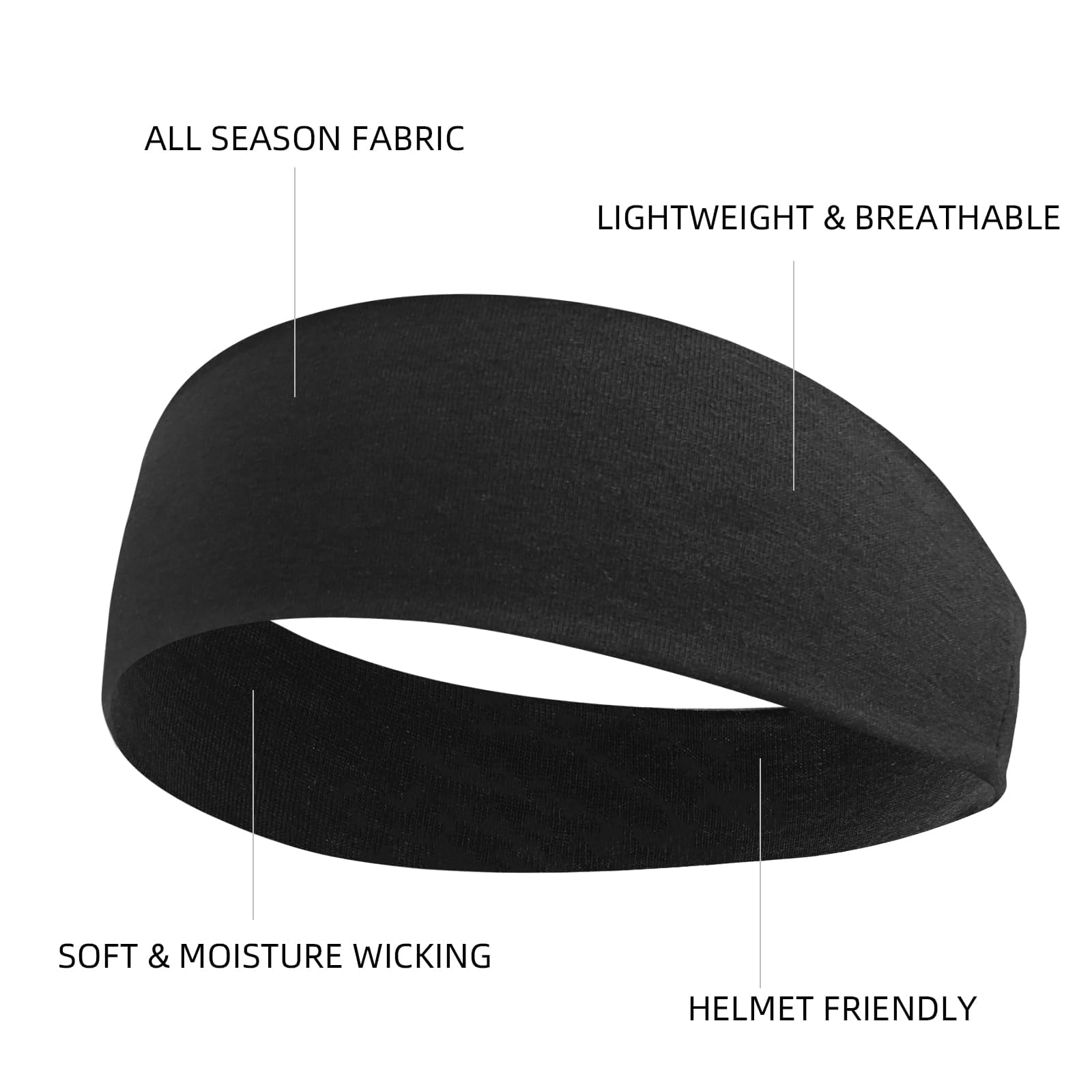 Huachi headband in outdoor walk scene, demonstrating non-slip comfort and style