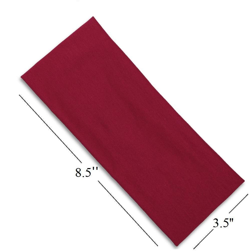 Huachi headband on hand for scale showing stretchy, travel-friendly size