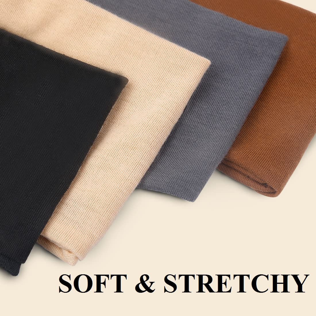 Huachi headband in hand illustrating compact size and stretch-for-comfort benefit