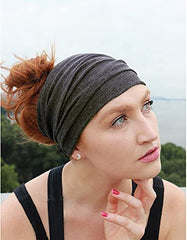 Huachi headband next to ruler showing 5.5-inch width for fit