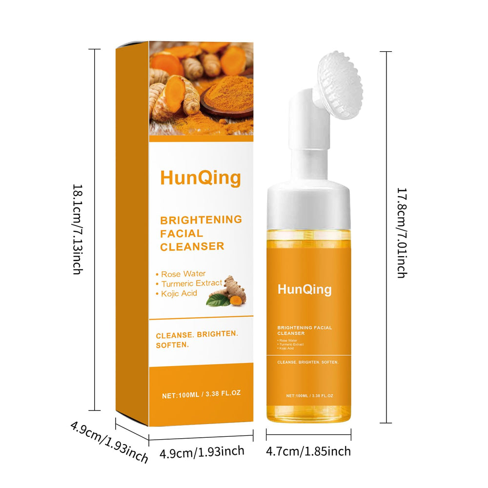 HuaQing after rinse skin closeup showing smoother texture and softened appearance