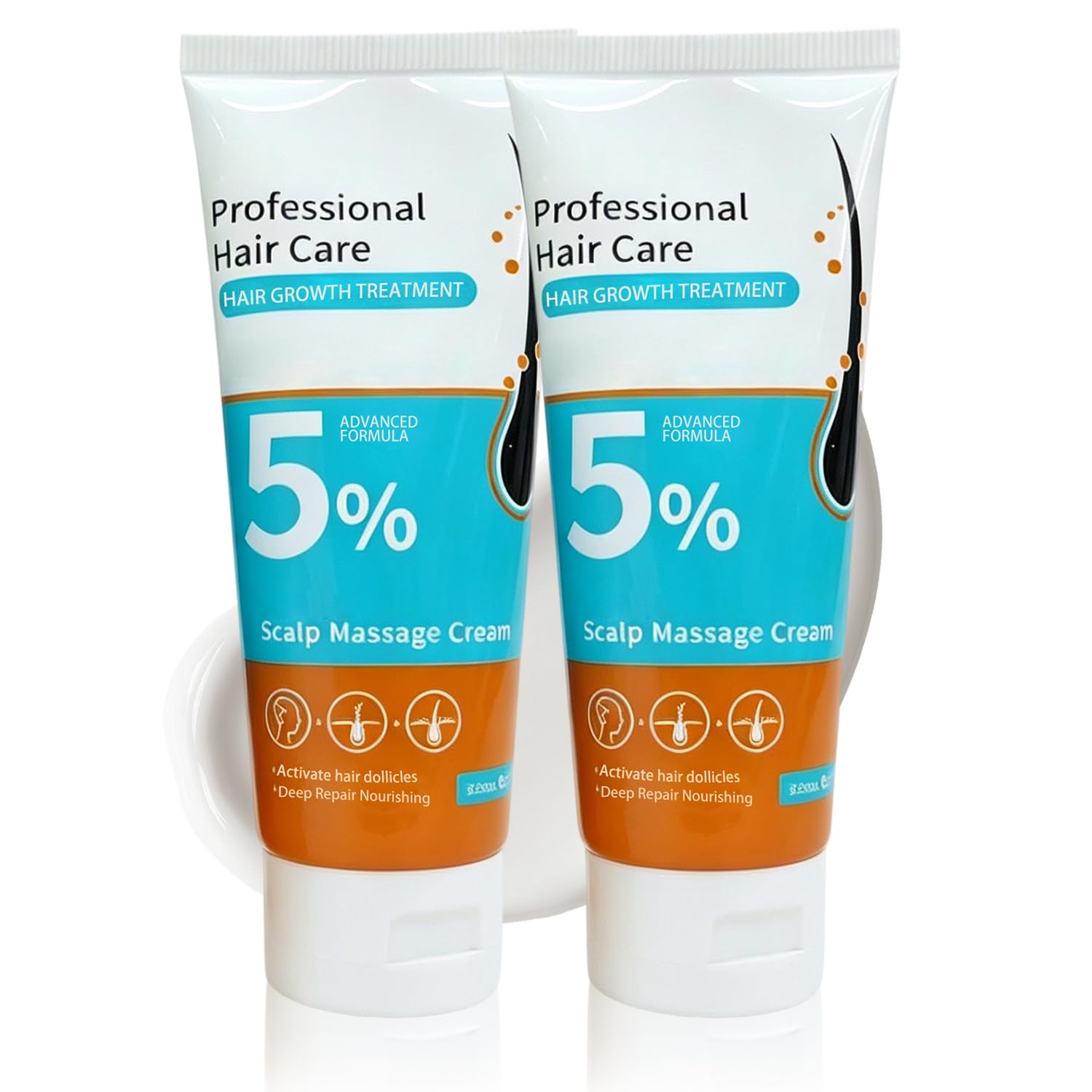 huatinent front packaging showing two tubes and labels, clear product details benefit