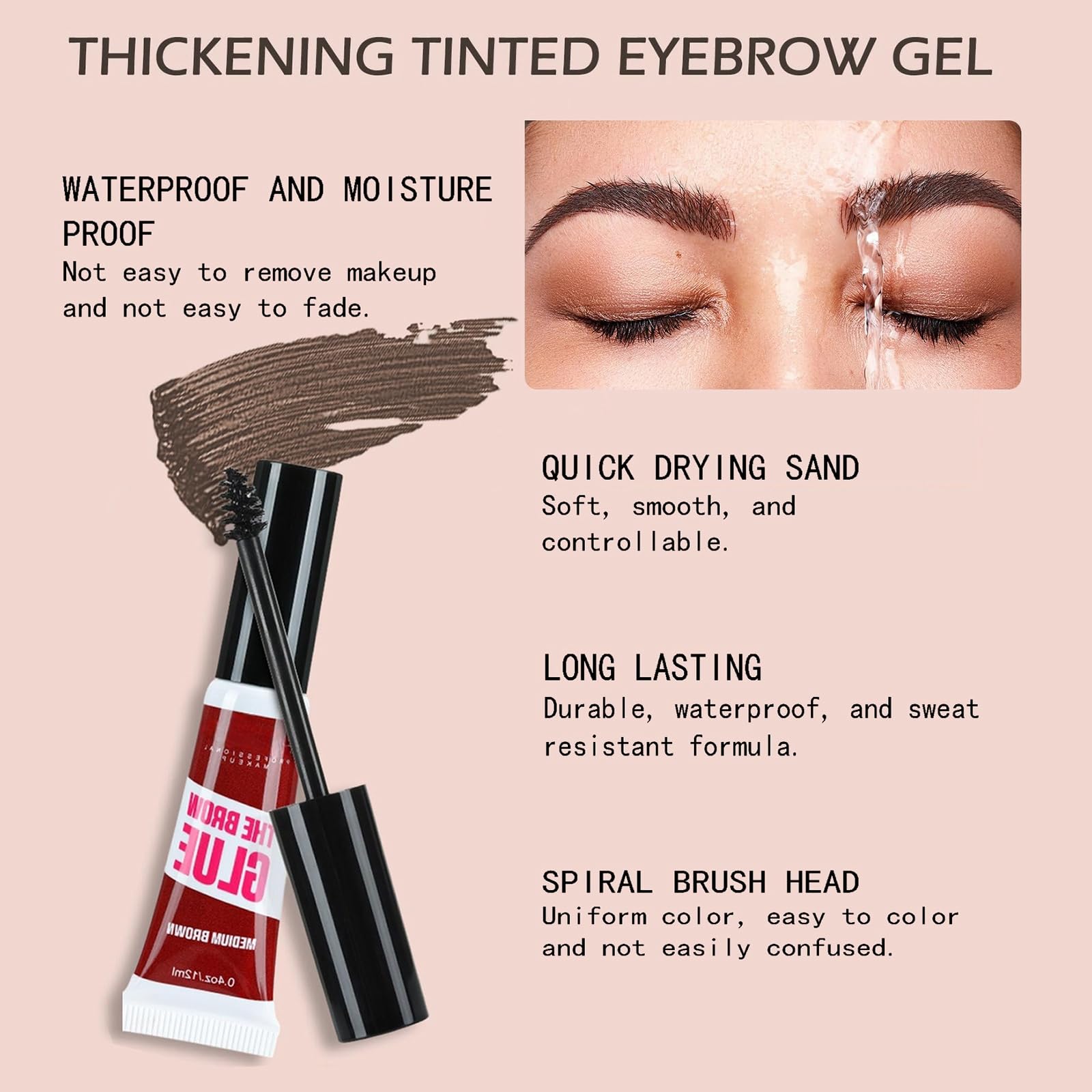 HUDABABY clear gel texture on skin, smooth non-sticky finish benefit