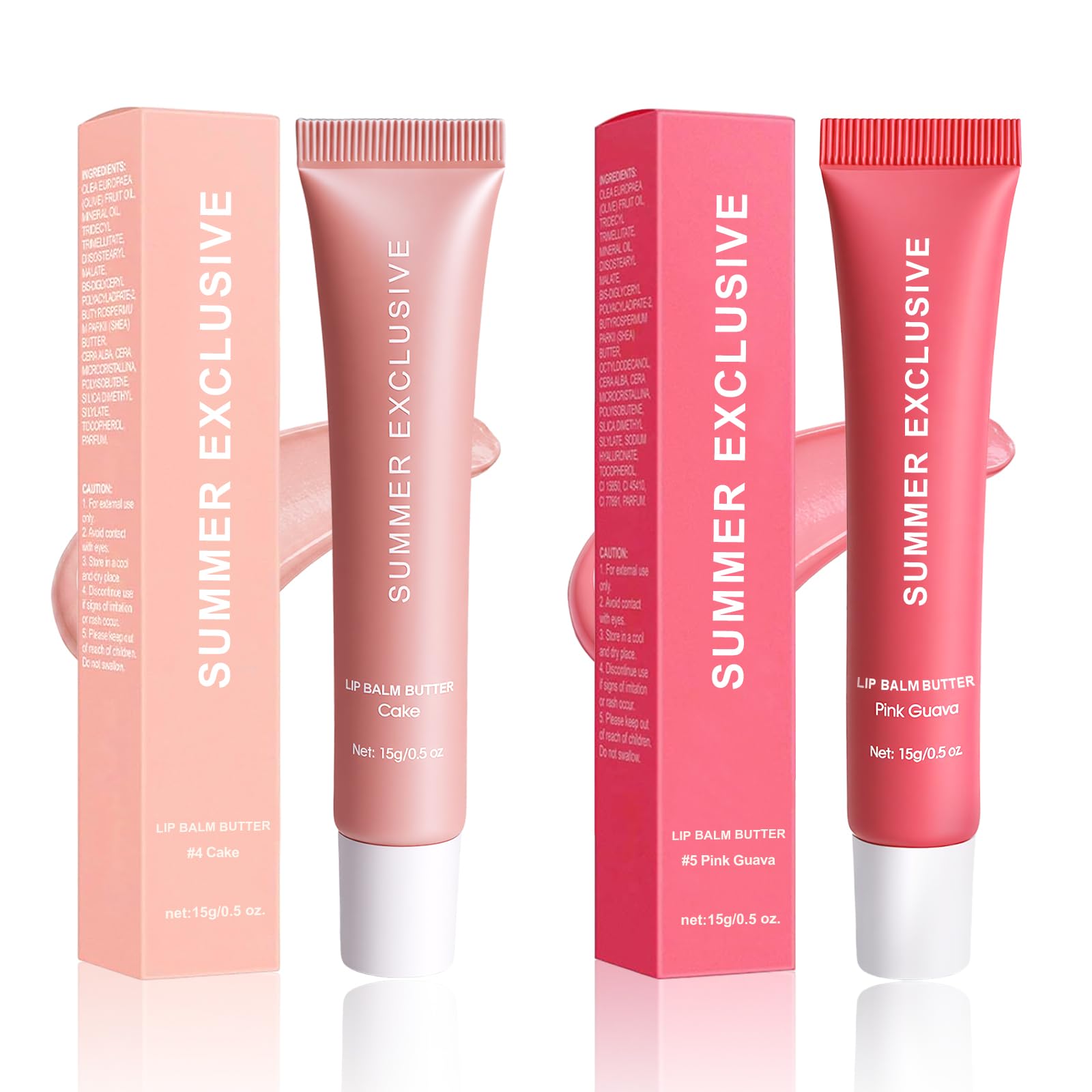 HULYHDP front packaging showing two tinted balm tubes and clear branding for easy selection