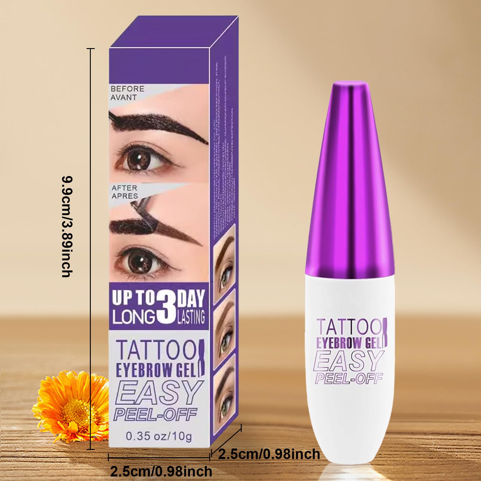 HULYHDP lifestyle model wearing tinted brows for long-lasting confidence