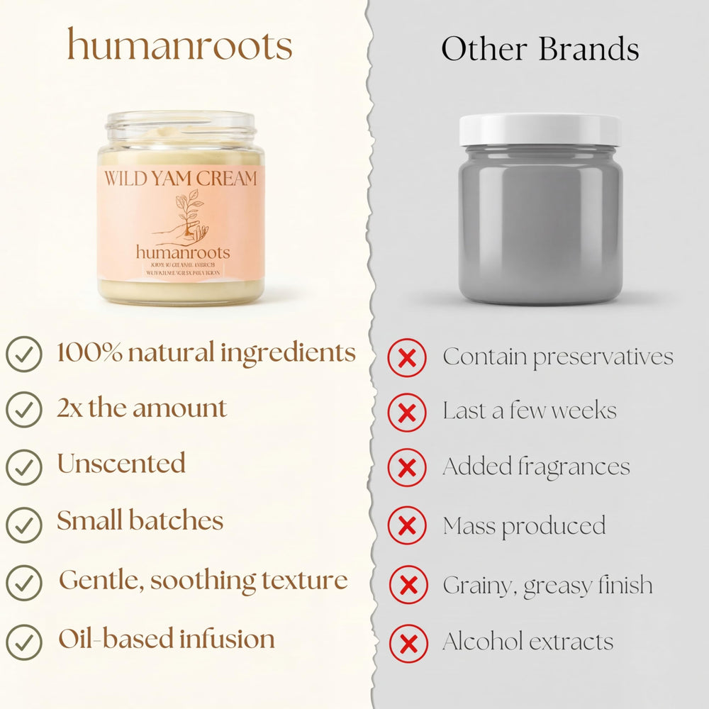 humanroots size comparison 4oz jar beside hand showing portable everyday use