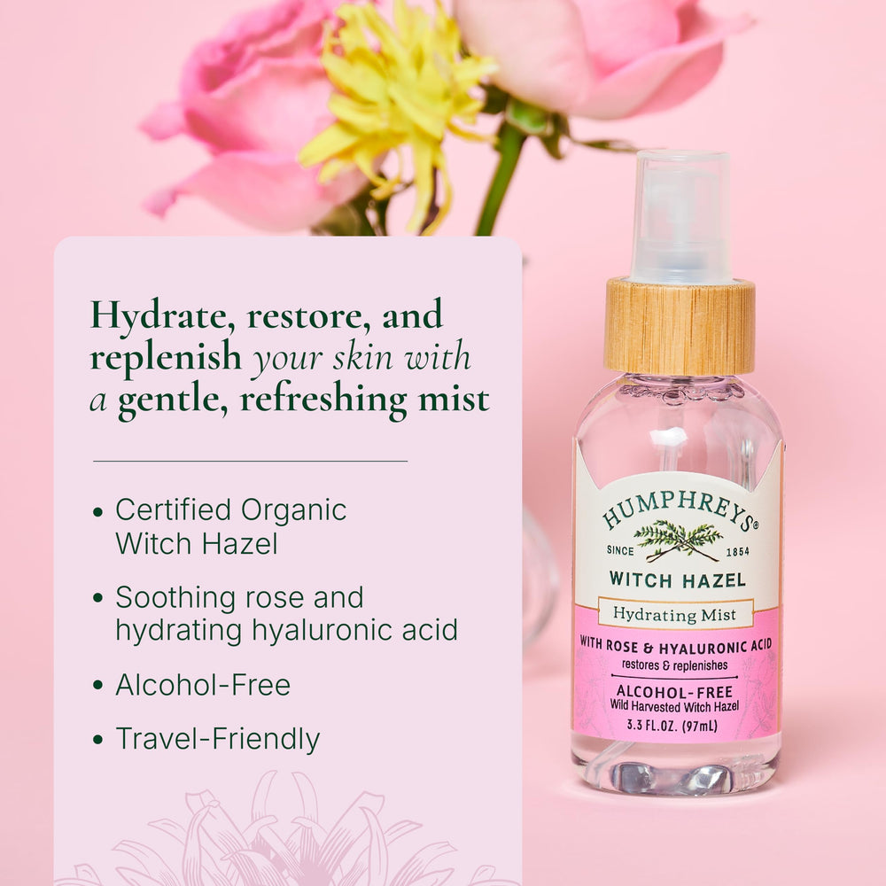 Humphreys mist nozzle spraying fine hydration for quick refresh