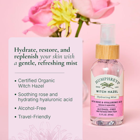 Humphreys mist nozzle spraying fine hydration for quick refresh