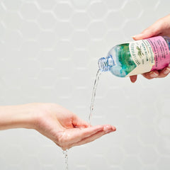 Humphreys toner on bathroom counter with plant styling for calming routine benefit