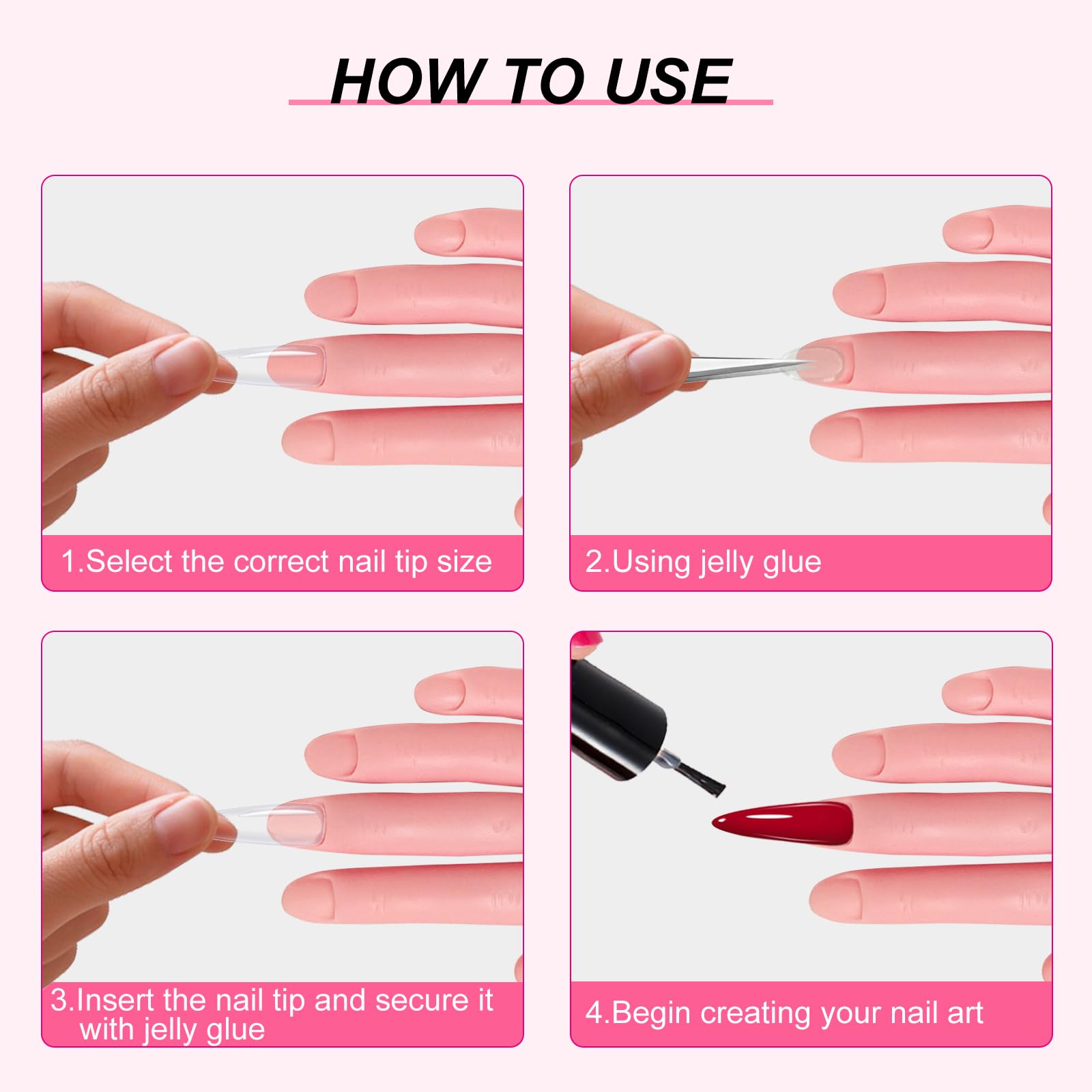 HungGato applying acrylic tips in use demonstrating stable hold and easier practice
