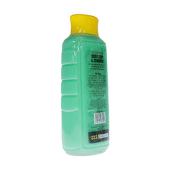 Hunters Specialties bottle in shower illustrating convenient field use