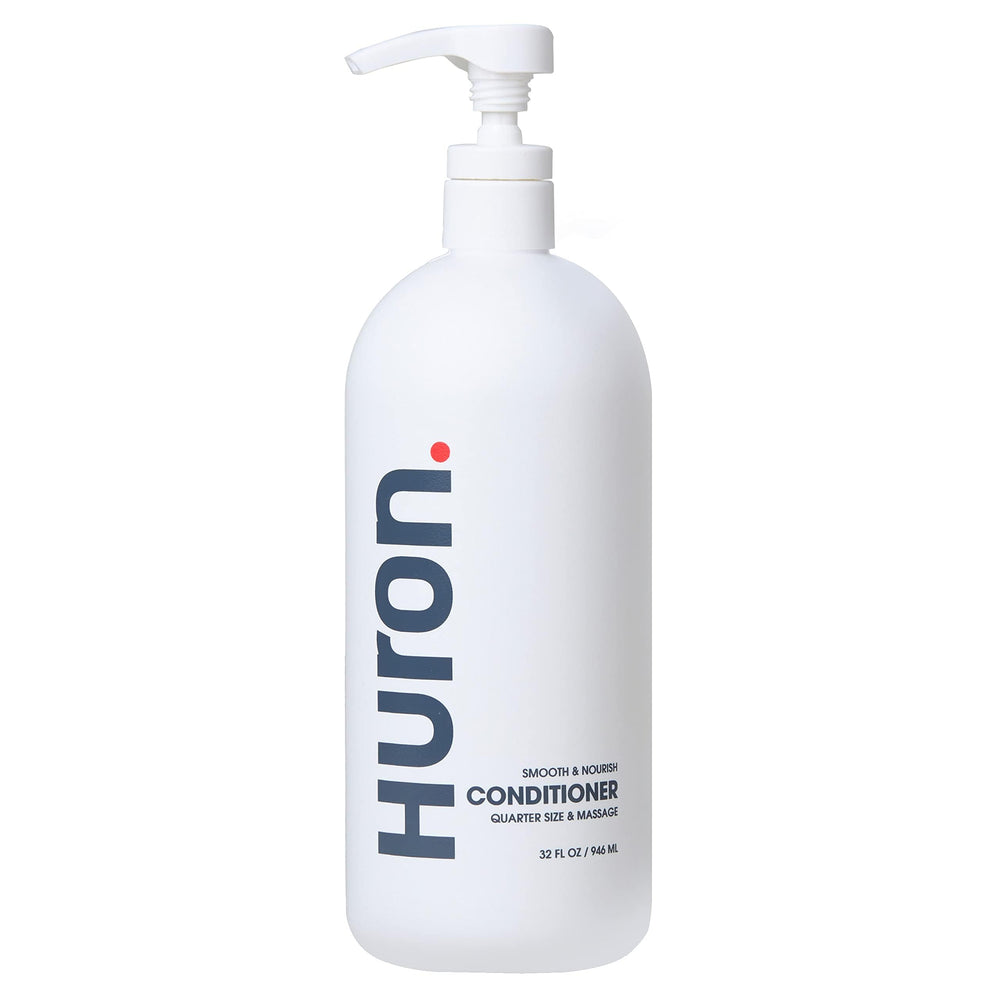Huron conditioner front label showing scent and size for clear choice
