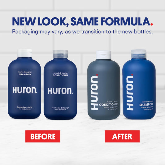 Huron shampoo pump detail highlighting easy-dispense bottle for controlled usage