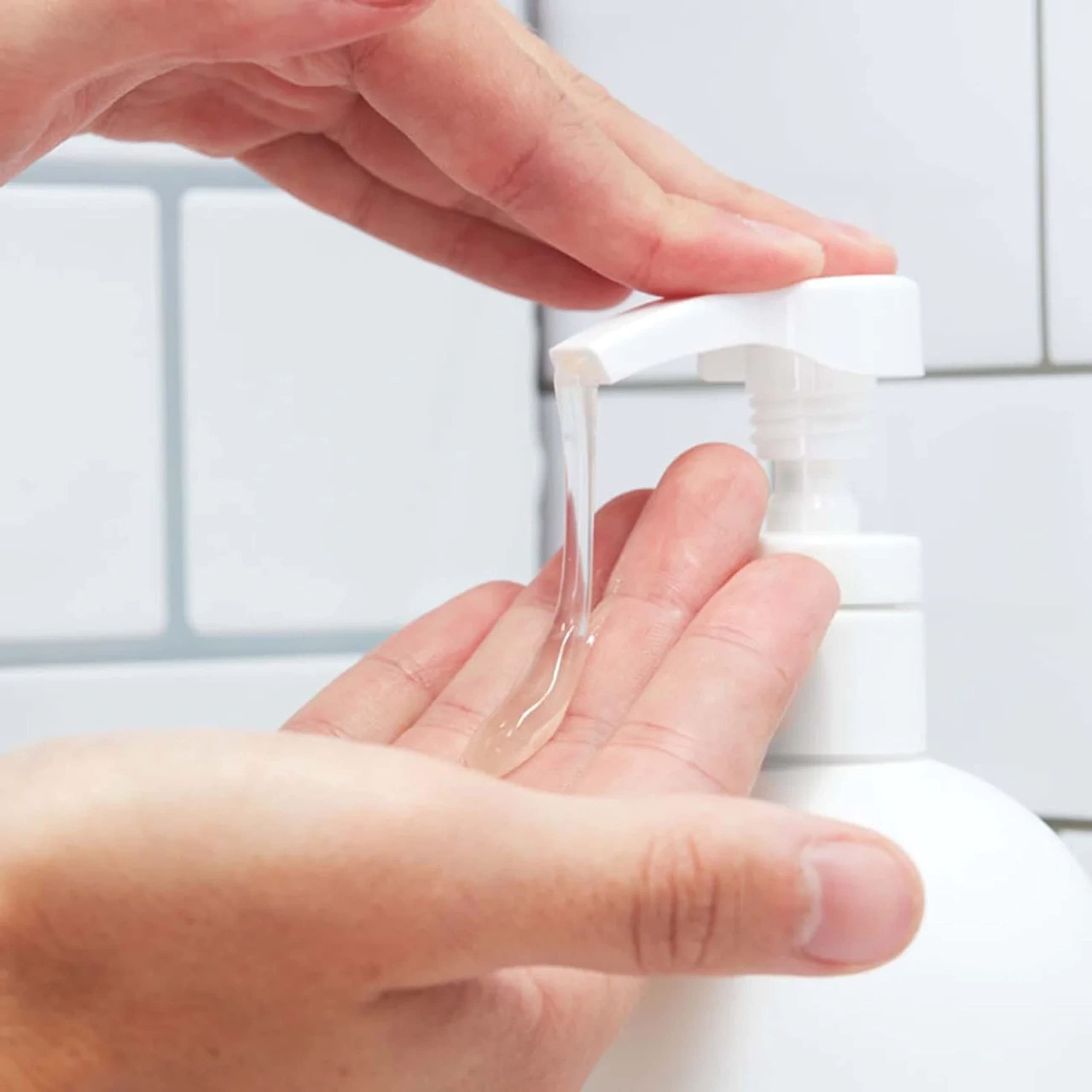 Huron in shower lifestyle scene conveying freshness and confidence benefit