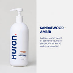 Huron foam texture closeup demonstrating rich moisturizing lather benefit