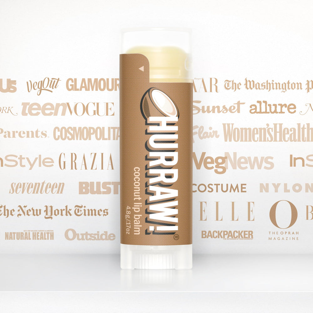 HURRAW! coconut ingredient label closeup showing organic certifications and ingredient transparency benefit