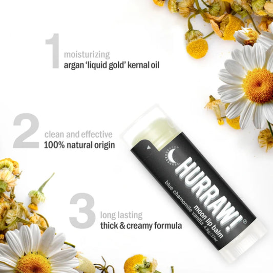 HURRAW! close-up of smooth Moon balm texture offering lasting hydration