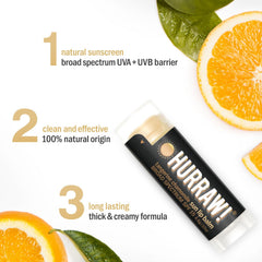 Hurraw! oval tube close-up highlighting smooth applicator and creamy texture