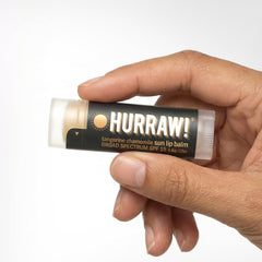 Hurraw! ingredients label with zinc oxide and organic certifications for transparency