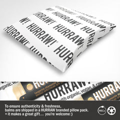 Hurraw! tangerine and chamomile tubes together showing flavor variety and balance